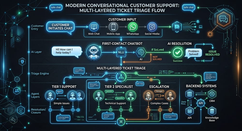 AI Agents for Customer Support: Moving past Tier-1 Ticket Backlogs